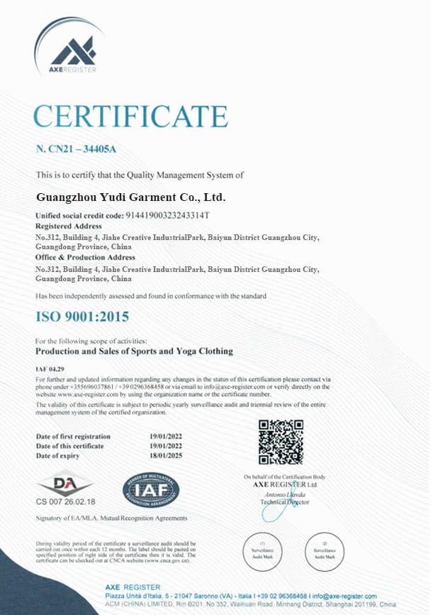 YUDI-ISO 9001