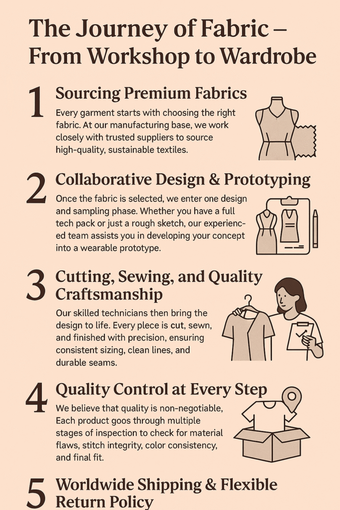 Custom Clothing Manufacturer – Small Batch Apparel & Private Label YUDI Clothing