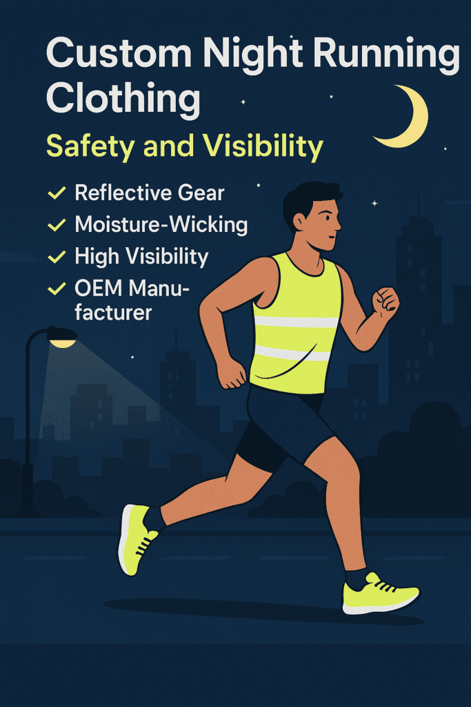 Custom Night Running Clothing Stay Safe & Stay Seen