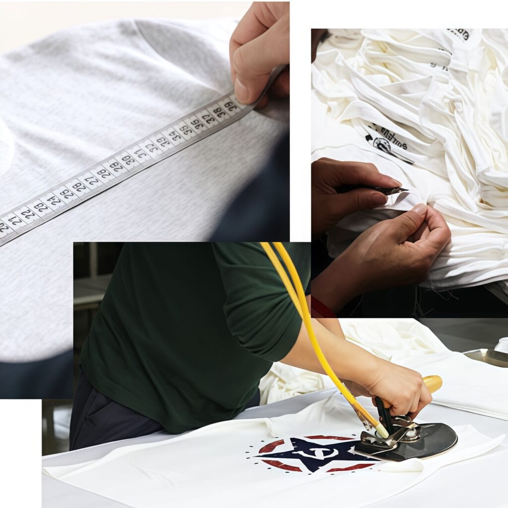 An image highlighting the key aspects of T - shirt quality for consumer awareness